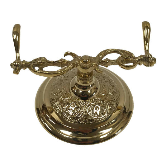 3-1/2" Polished Brass Pen Holder w/ Bone Nib Pen