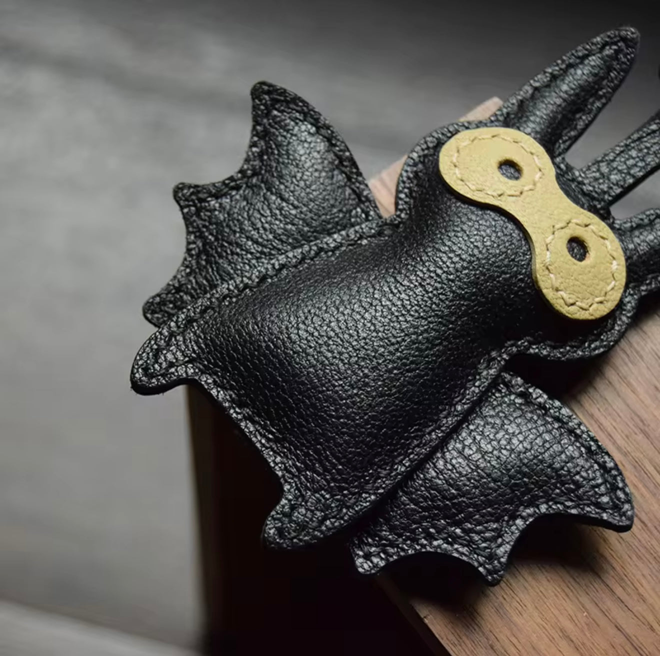 Genuine Leather Bat Handmade Bag Charm